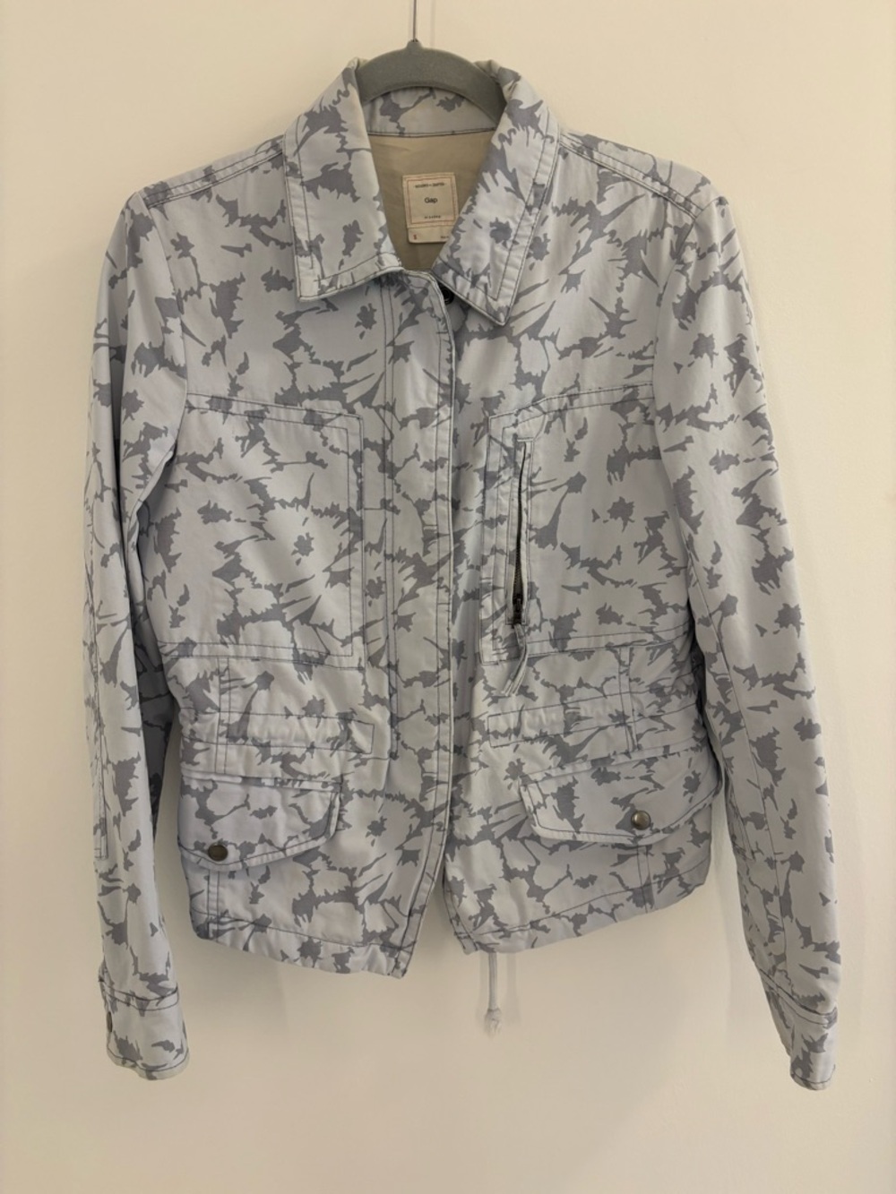 GAP Light Gray Patterned Utility Jacket